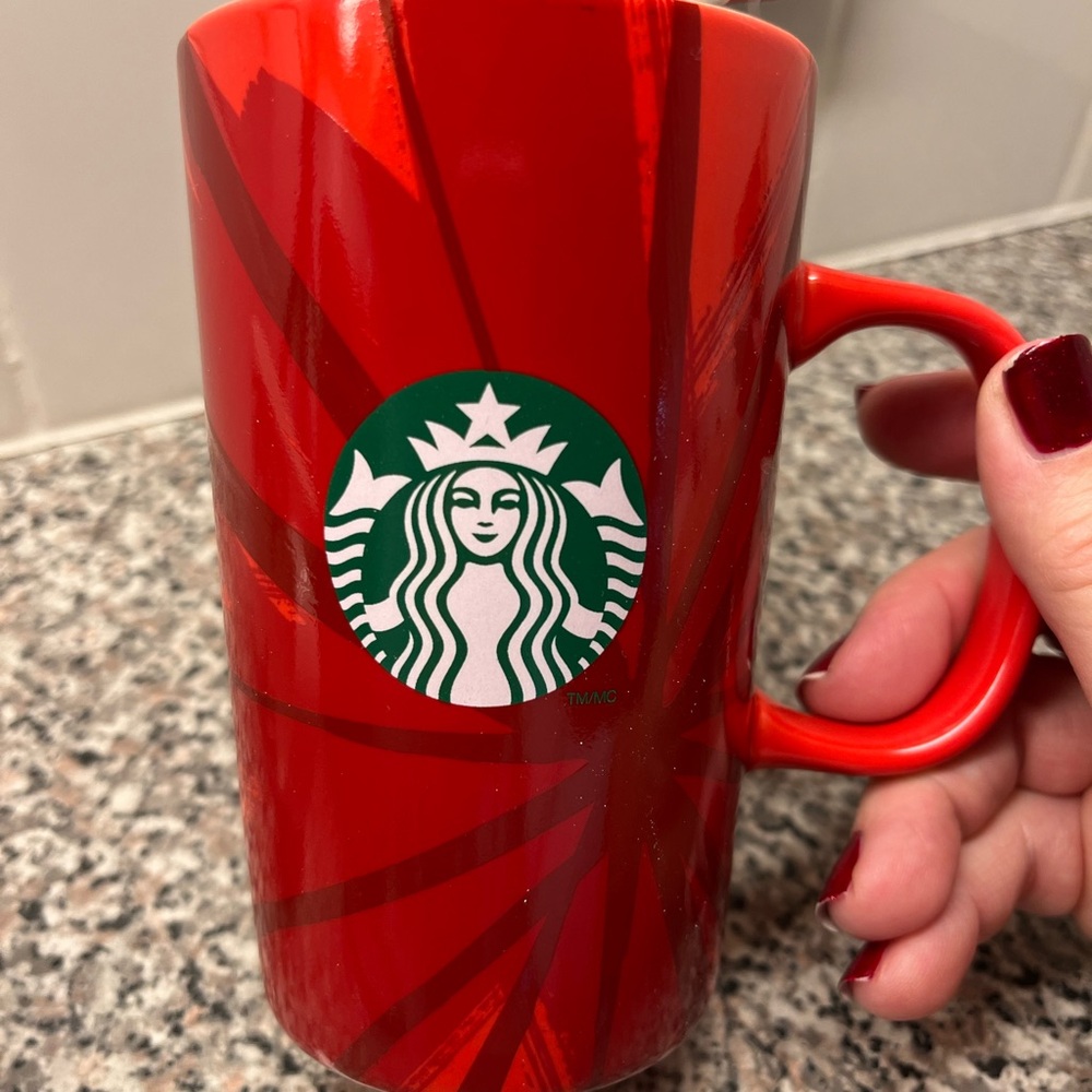 Starbucks Red Ceramic Mug